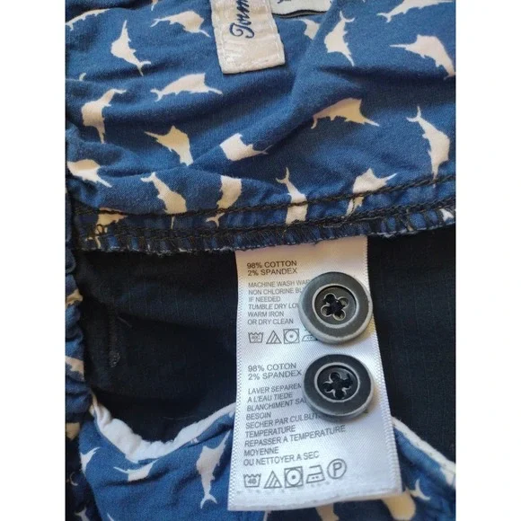 Tommy Bahama Cargo Shorts Men XL Blue Drawstring Elastic Waist Stretch Vacation - Picture 5 of 9